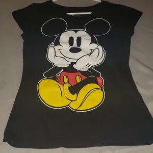 Black mickey mouse shirt
